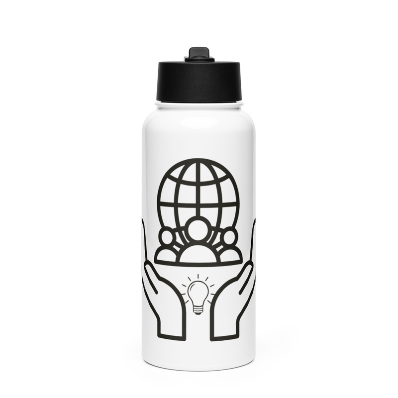 Munus Stainless steel water bottle with a straw lid