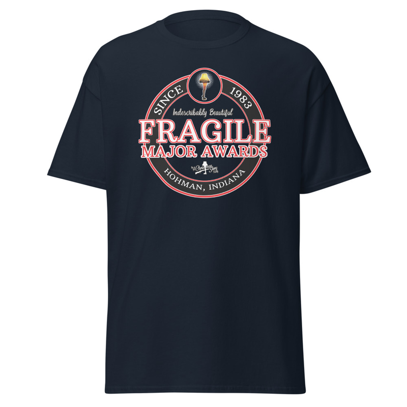 "FRAGILE Major Awards A Christmas Story T-Shirt" – S, Navy