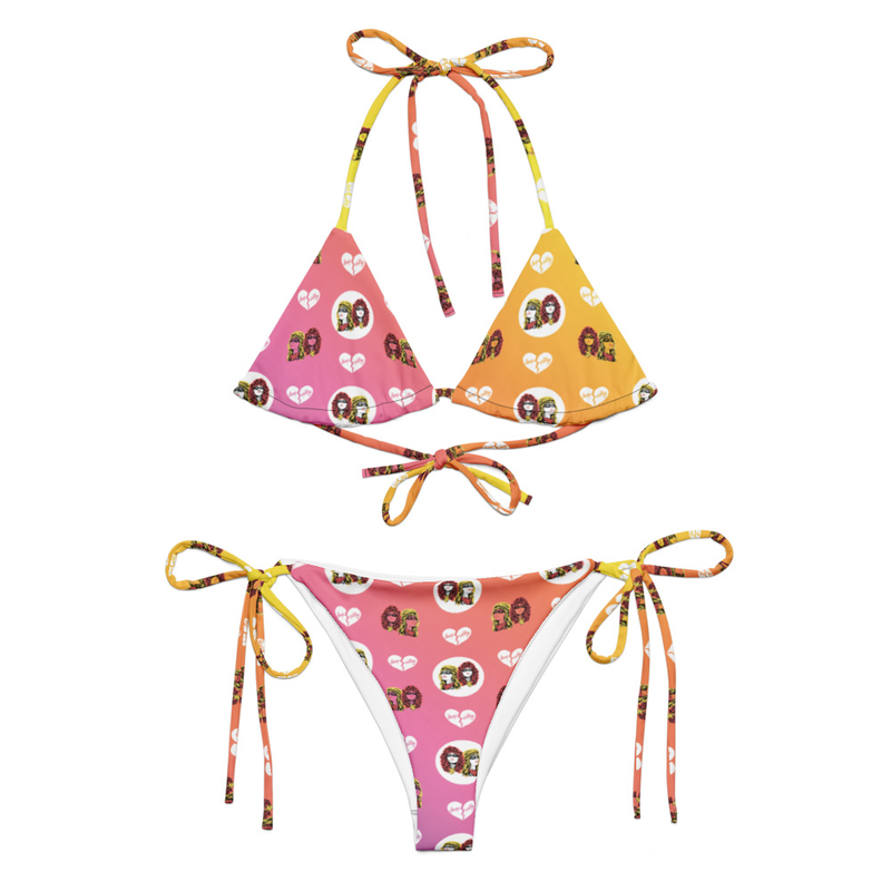 DV Reversible String Bikini - Mango Papaya