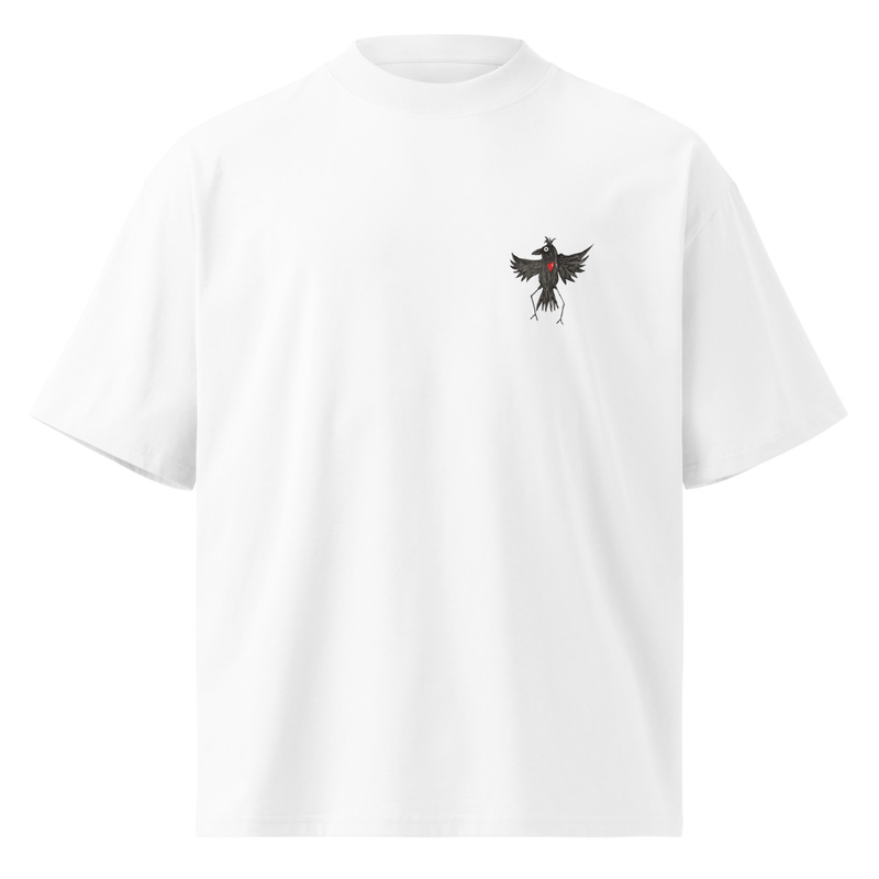 Haims Unisex organic oversized high neck t-shirt