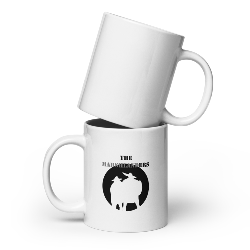 White glossy mug