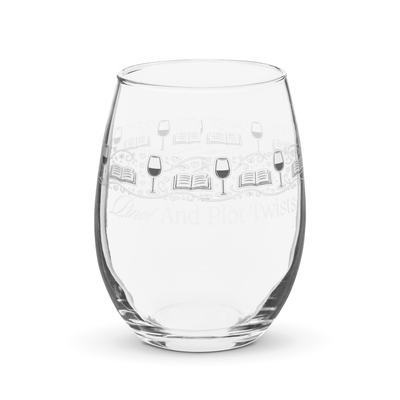 Stemless wine glass, Pinot & Plot Twists