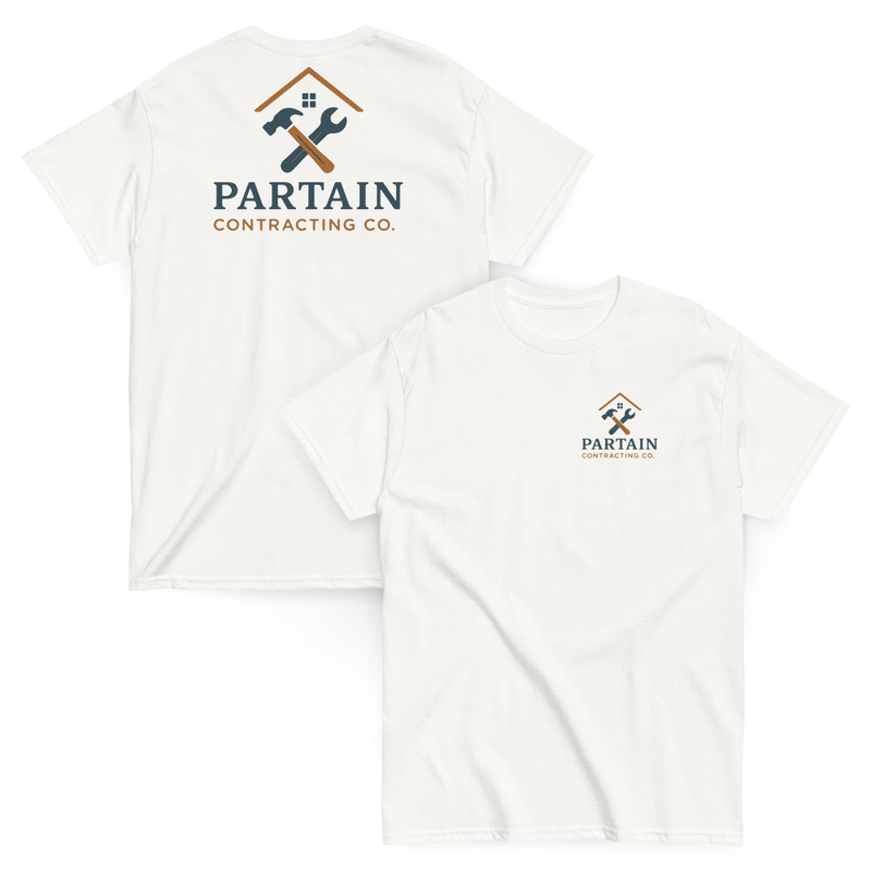 Partain Heavyweight Work Tee – XL, White