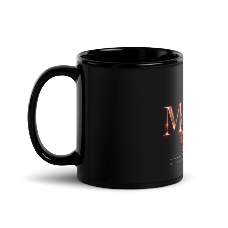 Material Grrl Signature Black Mug