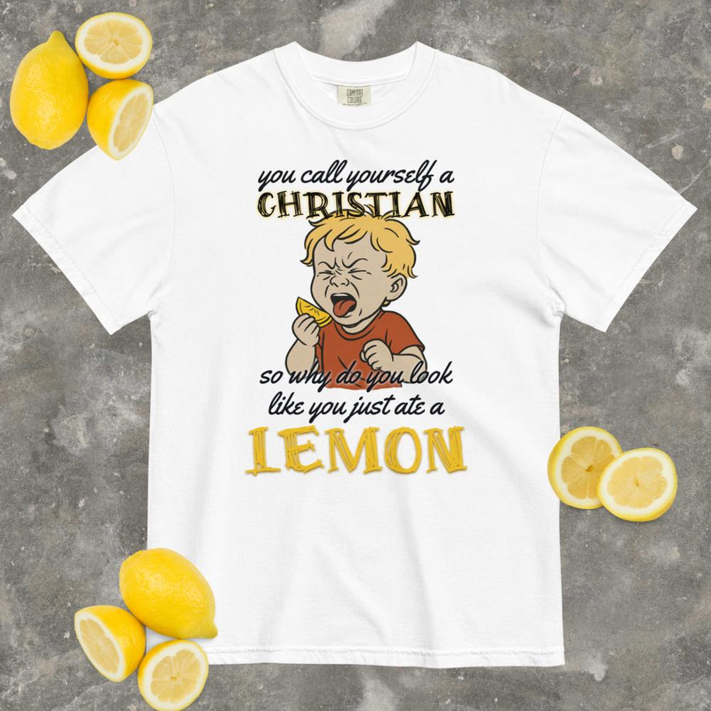 Lemon Christian - Comfort Colors – XL, White