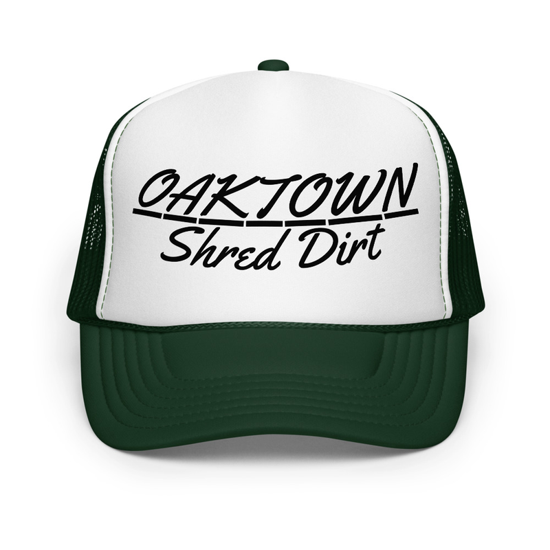 Foam Trucker Hat Black Text