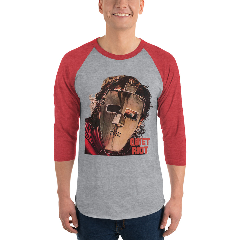 OFFICIAL QUIET RIOT 3/4 sleeve raglan shirt