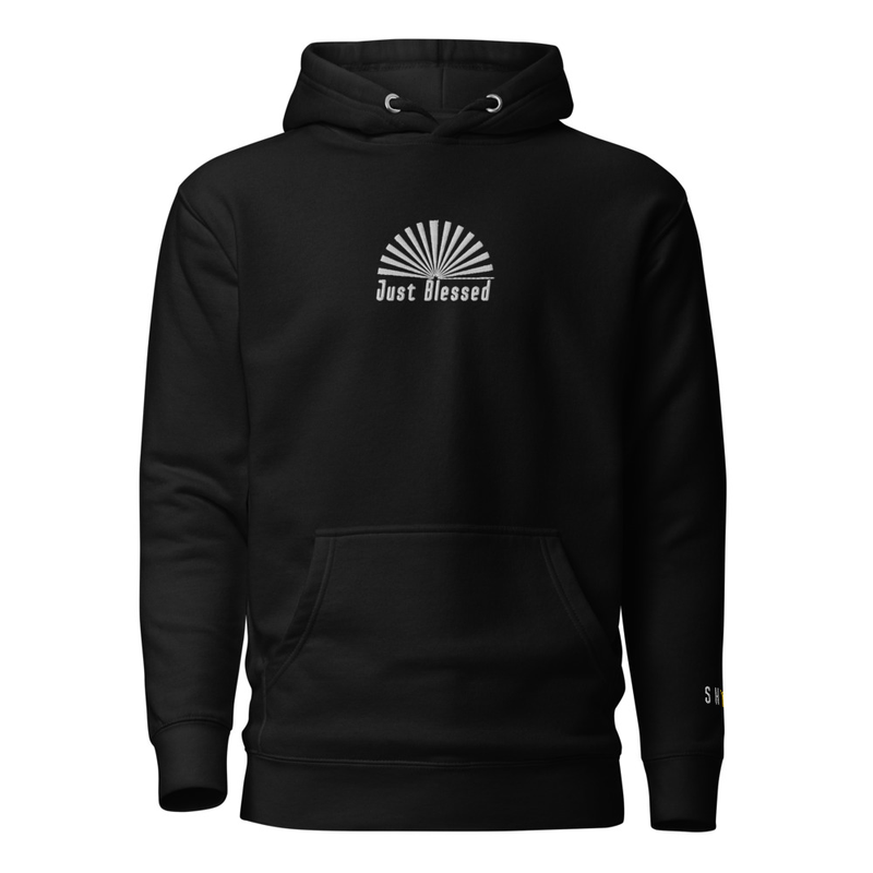 "Just Blessed" Unisex Hoodie – M, Black
