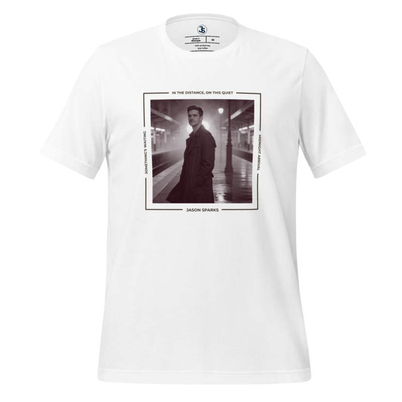 MIDNIGHT ARRIVAL – Cinematic Station T‑Shirt (Unisex)