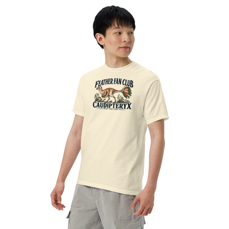 Feather Fan Club Caudipteryx Tee, alternate supplier view 2