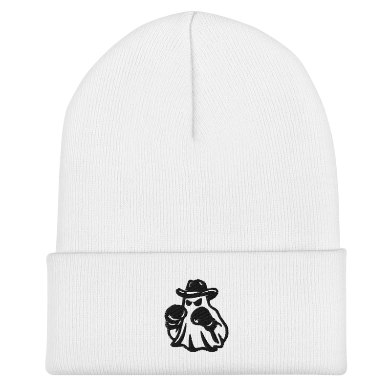 "THE PHANTOM" WHITE BEANIE
