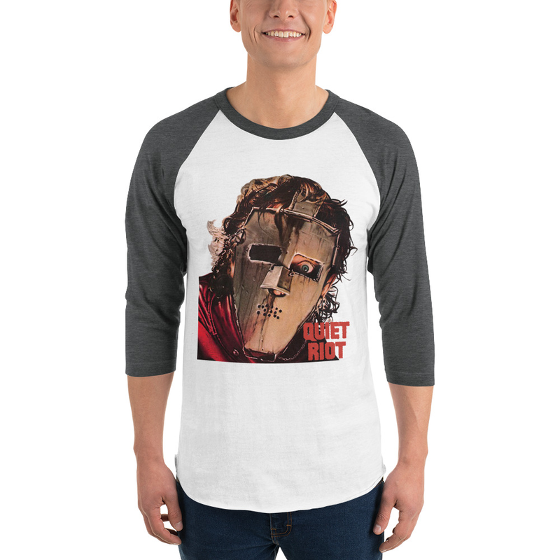 OFFICIAL QUIET RIOT 3/4 sleeve raglan shirt