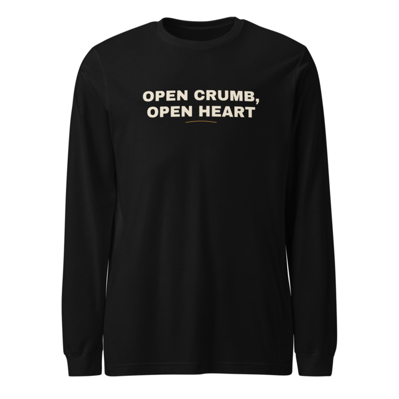 OPEN CRUMB, OPEN HEART Long Sleeve mockup
