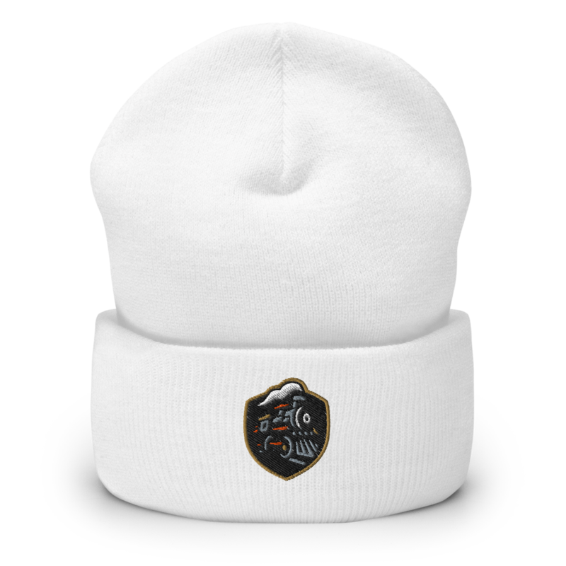 East Side Engine - Cuffed Beanie – One size, White
