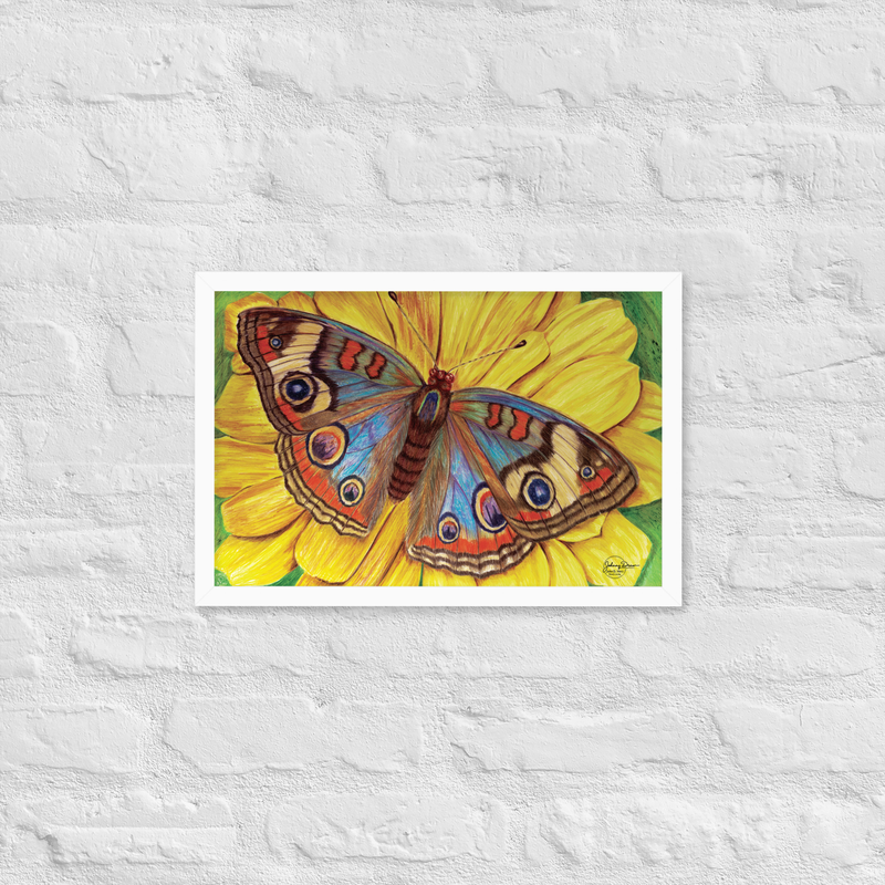 On The Wings Of Love Framed Print