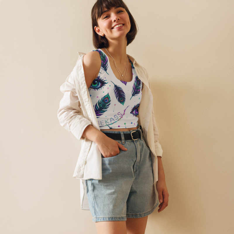 Crop Top Plumas 