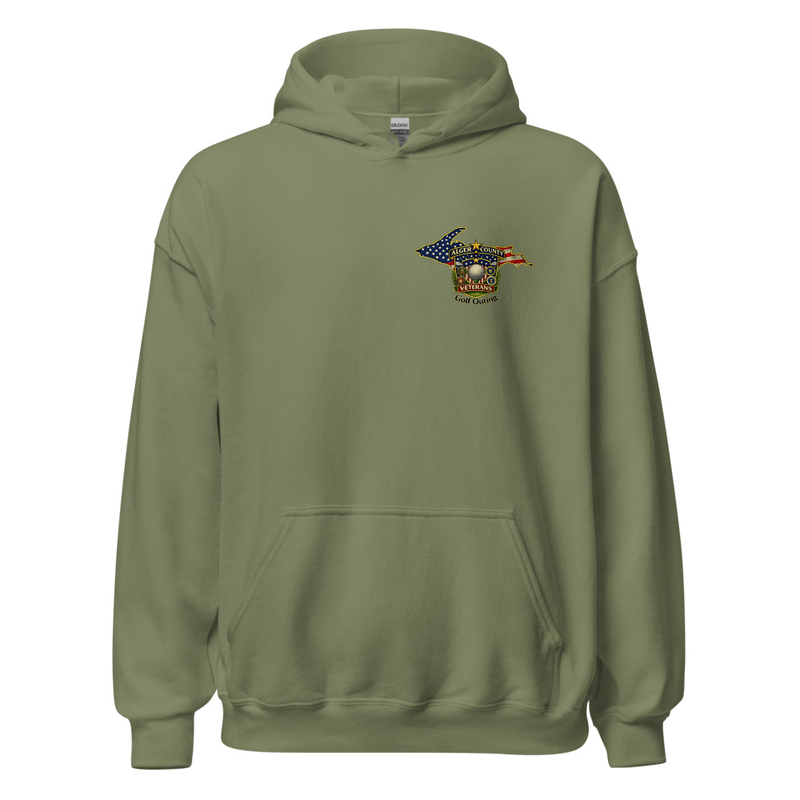 250th Birthday America Unisex Hoodie – S, Military Green