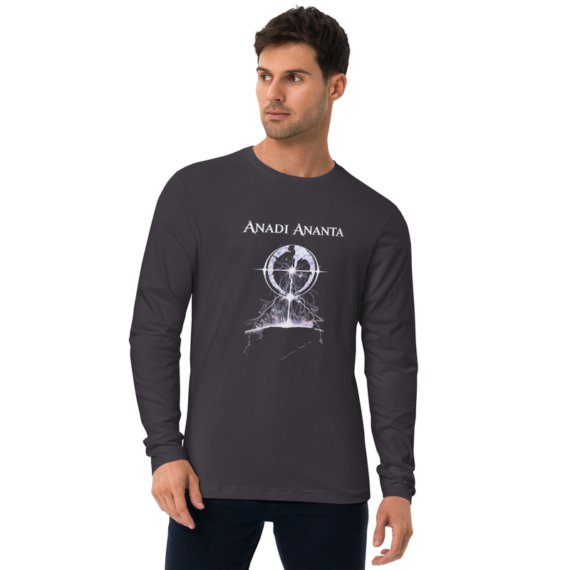 Anadi Ananta: Beyond Beginning and End | Cosmic Long Sleeve Fitted Crew / Heavy Metal / S