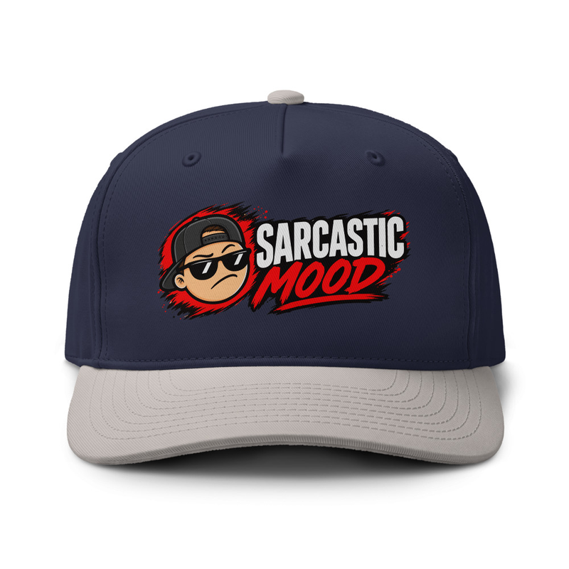Sarcastic Mood - Two-tone cap – One size, Midnight / Light Grey