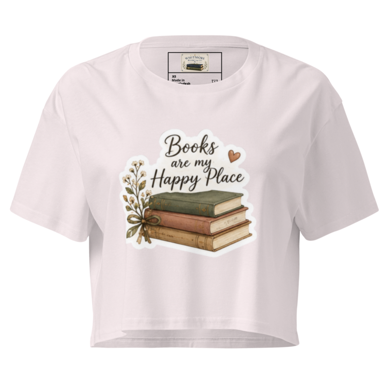 Happy Place Women’s crop top – S, Orchid