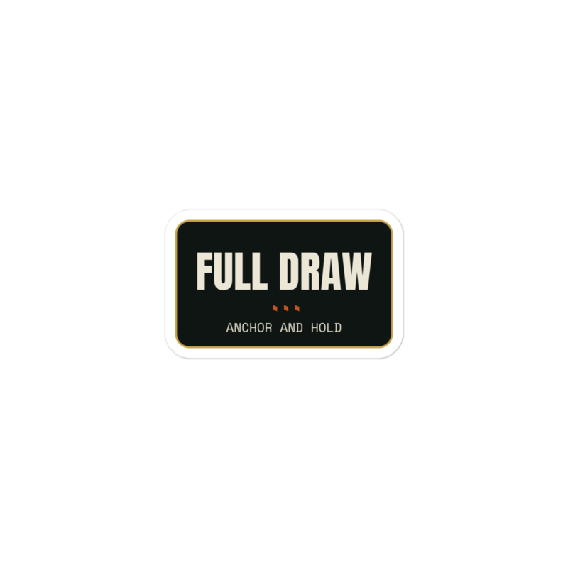FULL DRAW Sticker mockup