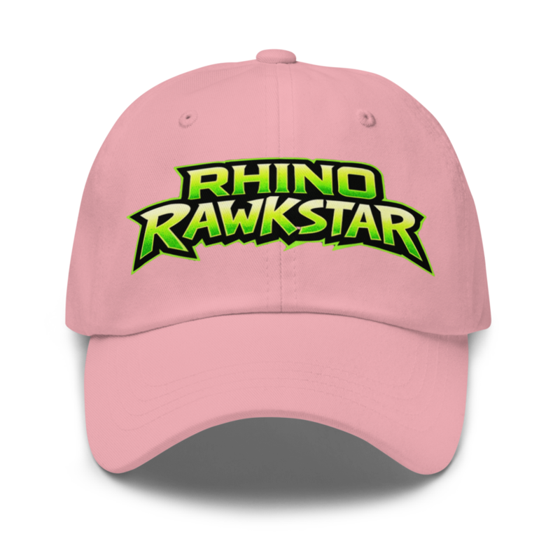 Rhino Rawkstar Logo Cap — Pink / One size