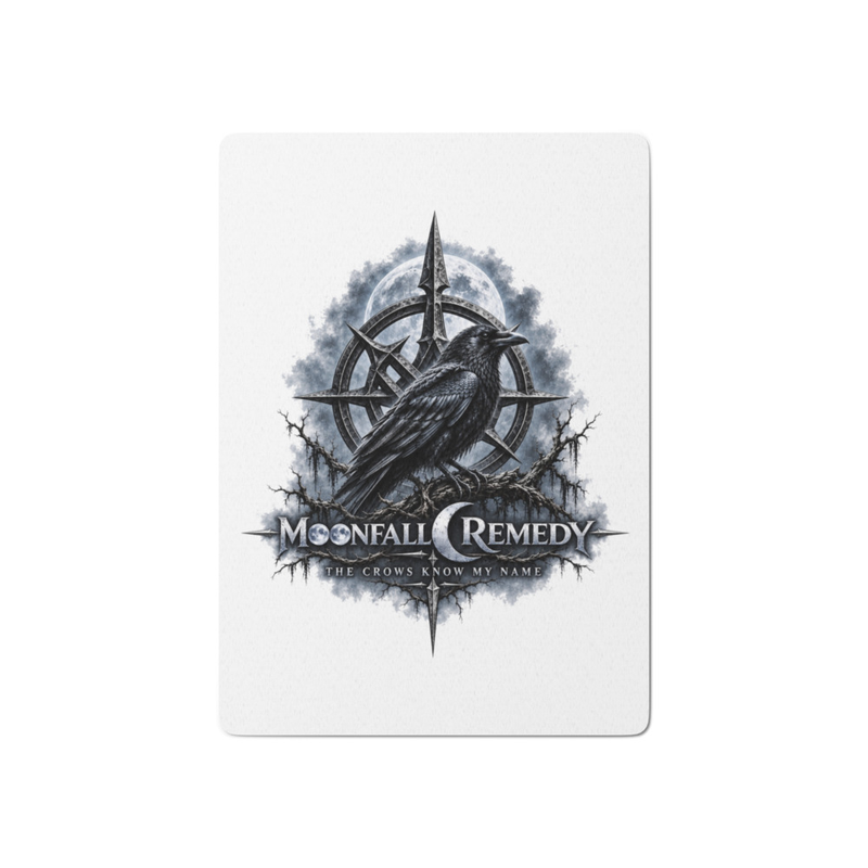 Moonfall Remedy Crow Poker playing cards