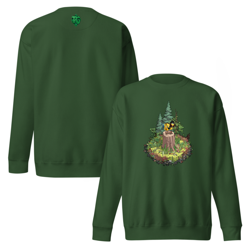 Cutaway Pluckle Forest Green Unisex Premium Sweatshirt