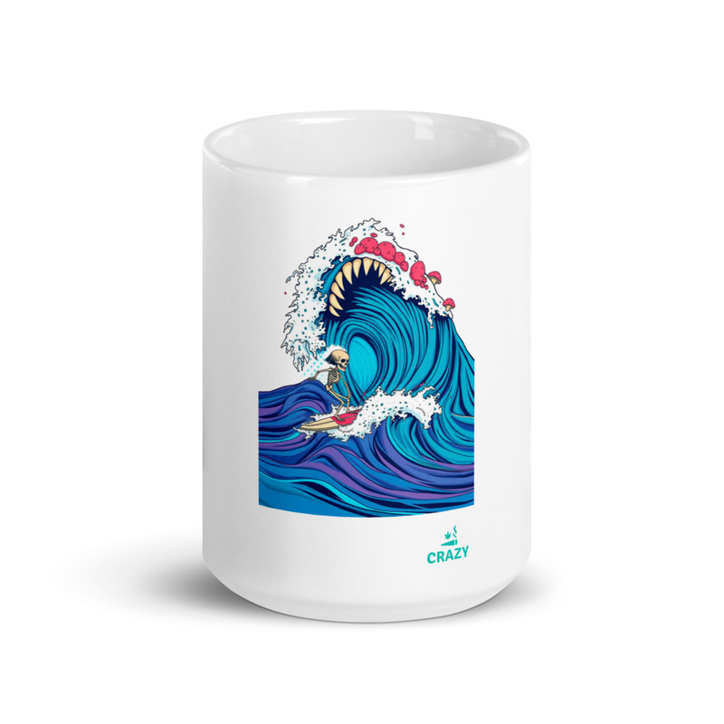 Surf White glossy mug