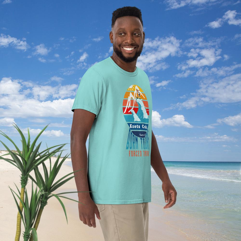Born to Surf - Comfort Colors – S, Lagoon Blue