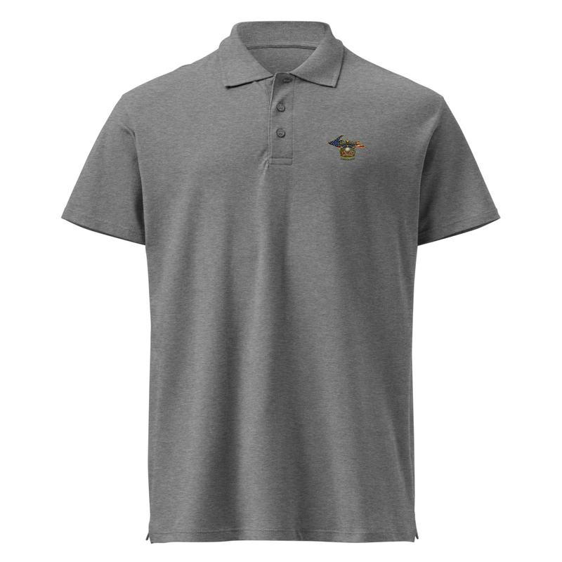 Women's Alger Country Golf Outing Premium pique polo shirt – XL, Grey Melange