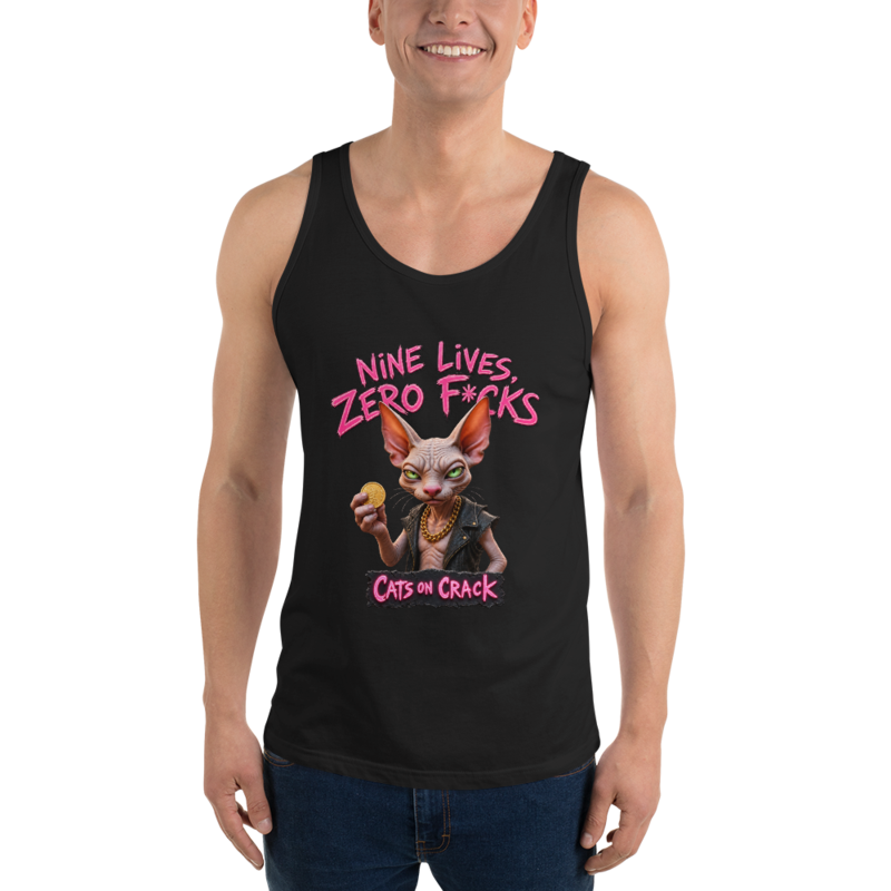 Nine Lives Zero Fucks Vest Tank
