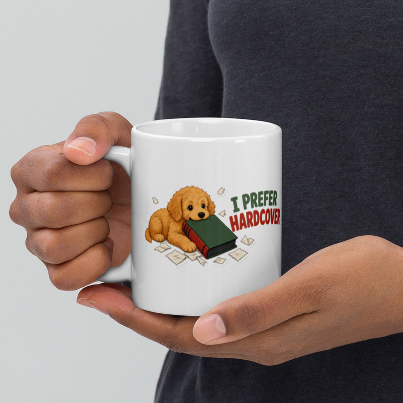 I Prefer Hardcover Puppy Mug — Floof