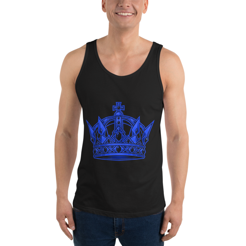 Uncle Benny ® Unisex Crown Staple Tank Neon Blue EST. 2020