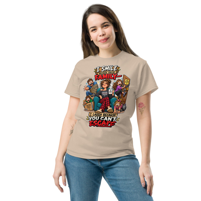 You can't scape - Unisex classic tee – XL, Sand