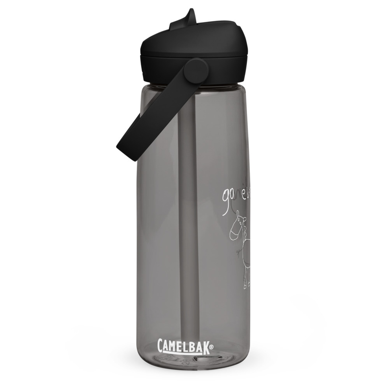 Stick Horse Flip Straw Water Bottle