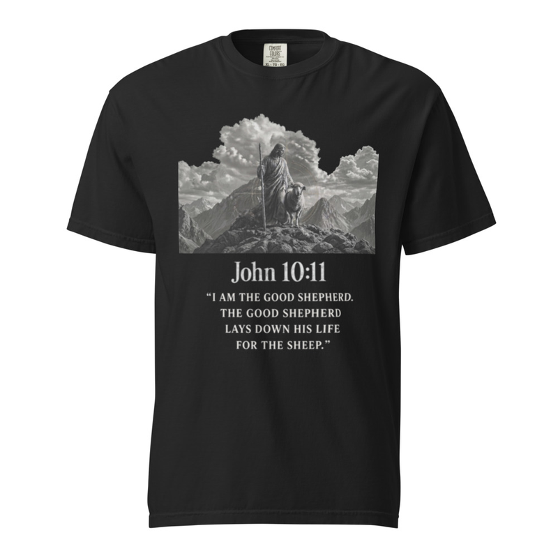 John 10:11 Christ and his Sheep T-shirt 1717 — image 5