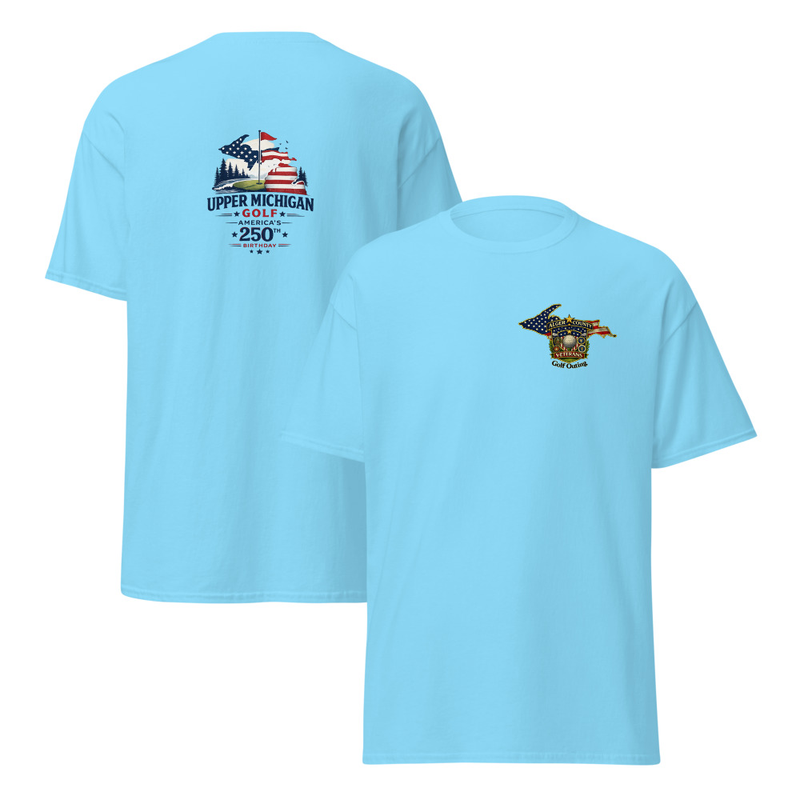Alger County Veteran's Golf Outing #7 Unisex classic tee – S, Sky