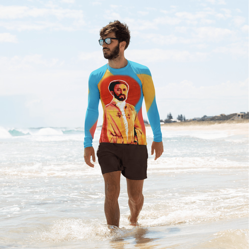 Lion Geometric Men's Rash Guard