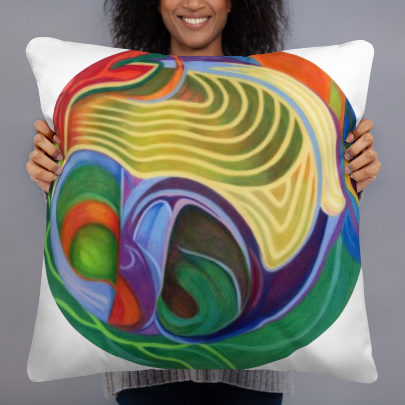 Out of My Mind Basic Pillow – 22″×22″