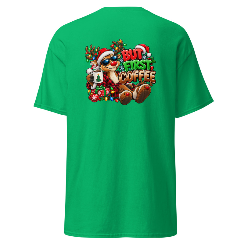But First Coffee Christmas Unisex classic tee – XL, Irish Green