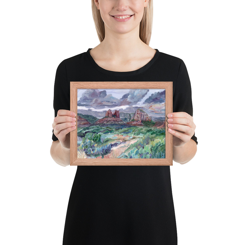 Framed Print – 8″×10″, Red Oak