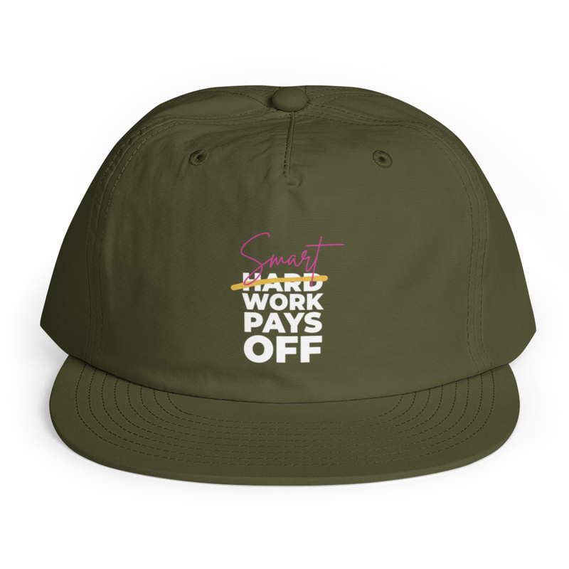"Smart Work Pays Off" Surf cap