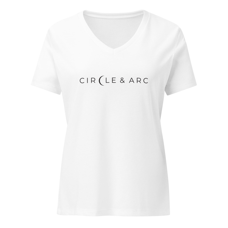 Women’s C&A Ensō Relaxed V-neck T-shirt White