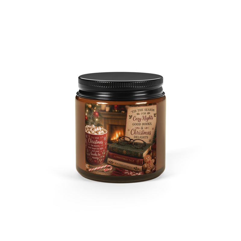 Christmas Warmth Amber jar soy candle