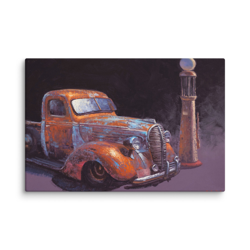 38 Fat Fender Ford - Fine Art Canvas Print – Image 6