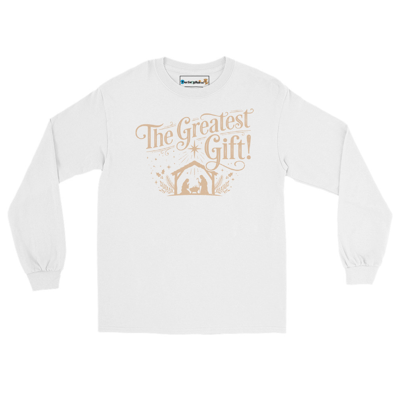 The Greatest Gift Unisex Long Sleeve Shirt – S, White