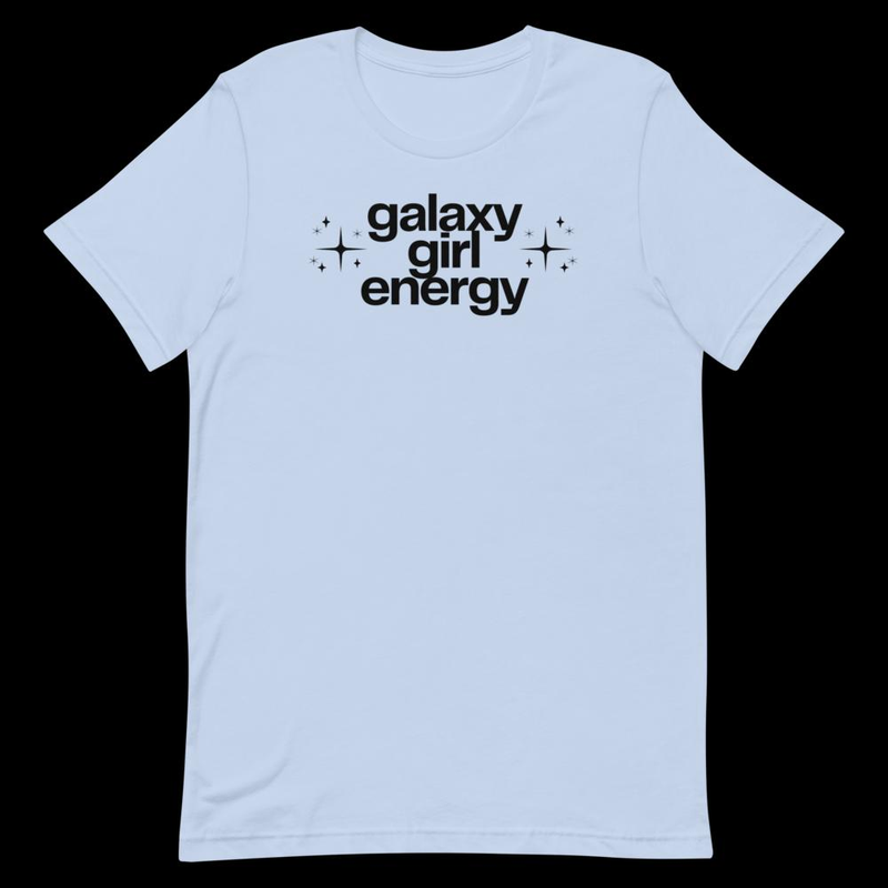 Galaxy Girl Tee – S, Baby Blue