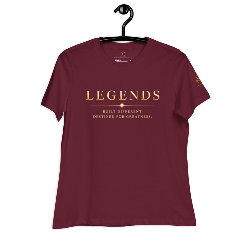 Legends (Women's Relaxed T-Shirt) – S, Maroon