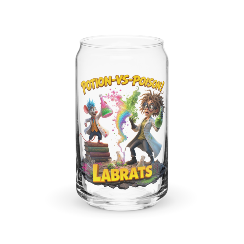 Potion Vs Poison 16oz Can Glass